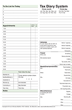 Tax diary summary example